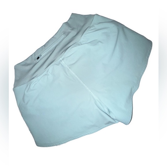 Gilly Hicks High-Rise Athletic Shorts Lined Size Medium Light Blue gym yoga run - Picture 3 of 10